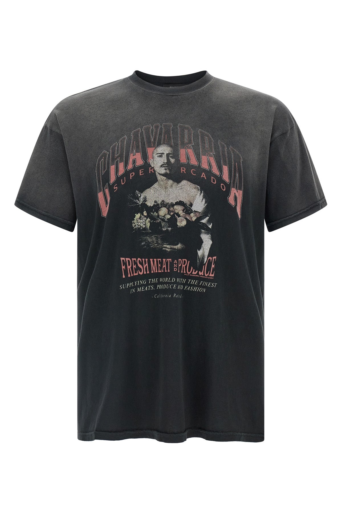san chachi produce vintage washed cotton t-shirt