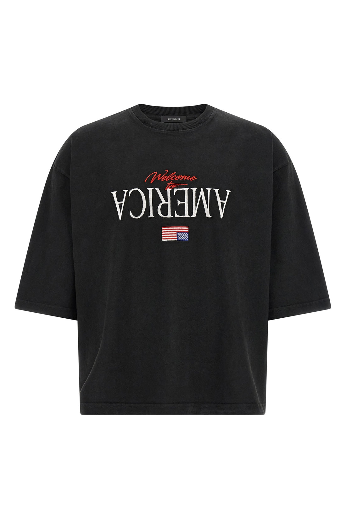 WILLY CHAVARRIA M welcome to america- buffalo heavy cotton t-shirt