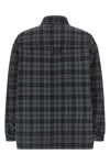 check patterned wool overshirt