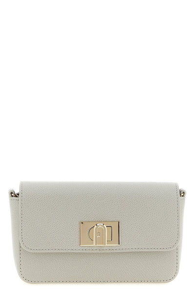 the furla 1927 mini crossbody bag is made of fine hammered calf leather
