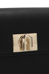 furla 1927 mini grained textured printed leather shoulder bag