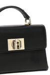 furla 1927 mini shoulder bag in fine grained textured printed leather