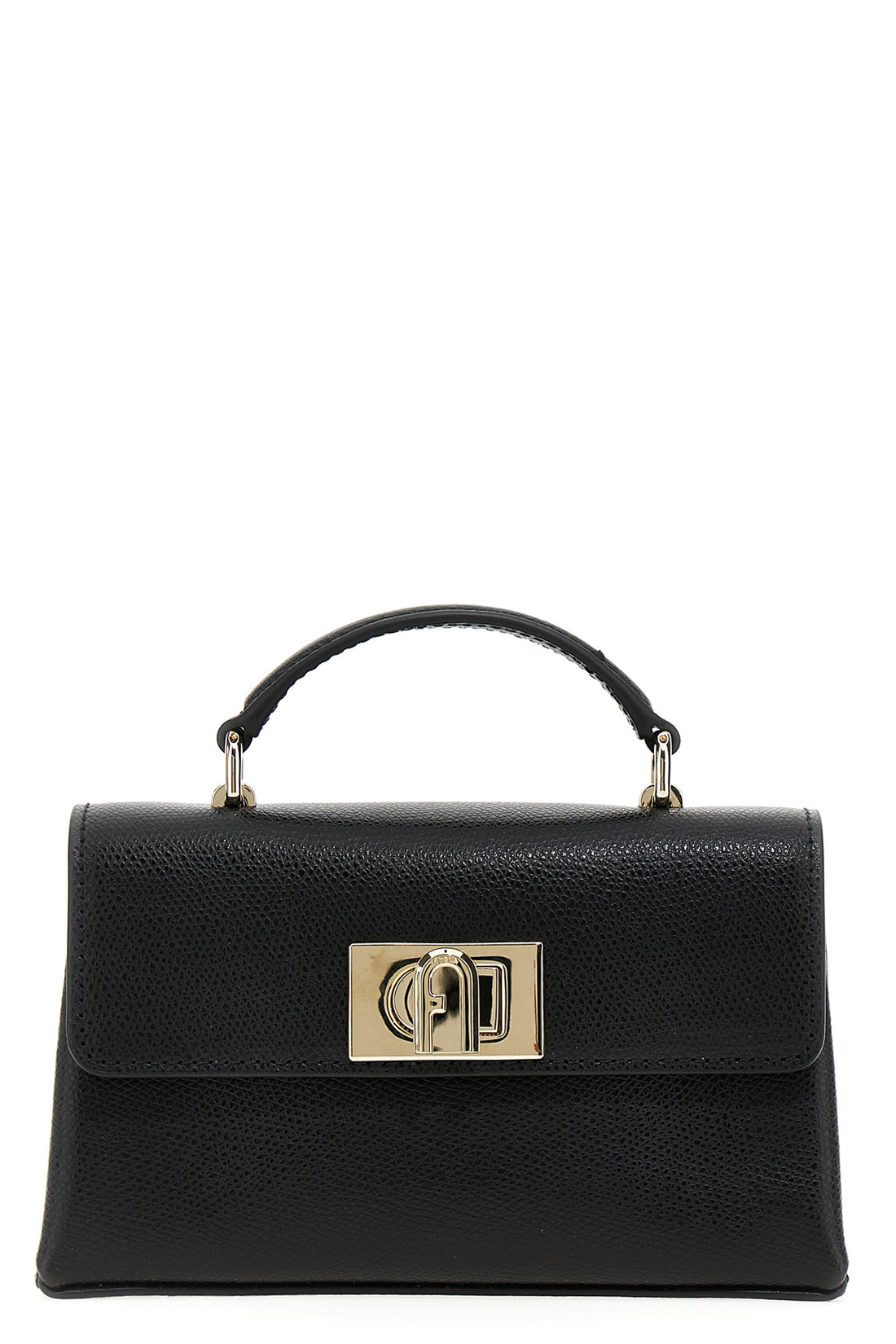 FURLA OS furla 1927 mini shoulder bag in fine grained textured printed leather