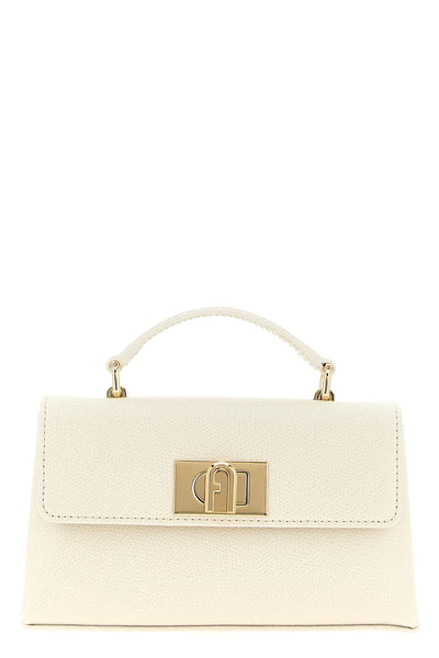 furla 1927 mini crossbody bag in fine printed leather