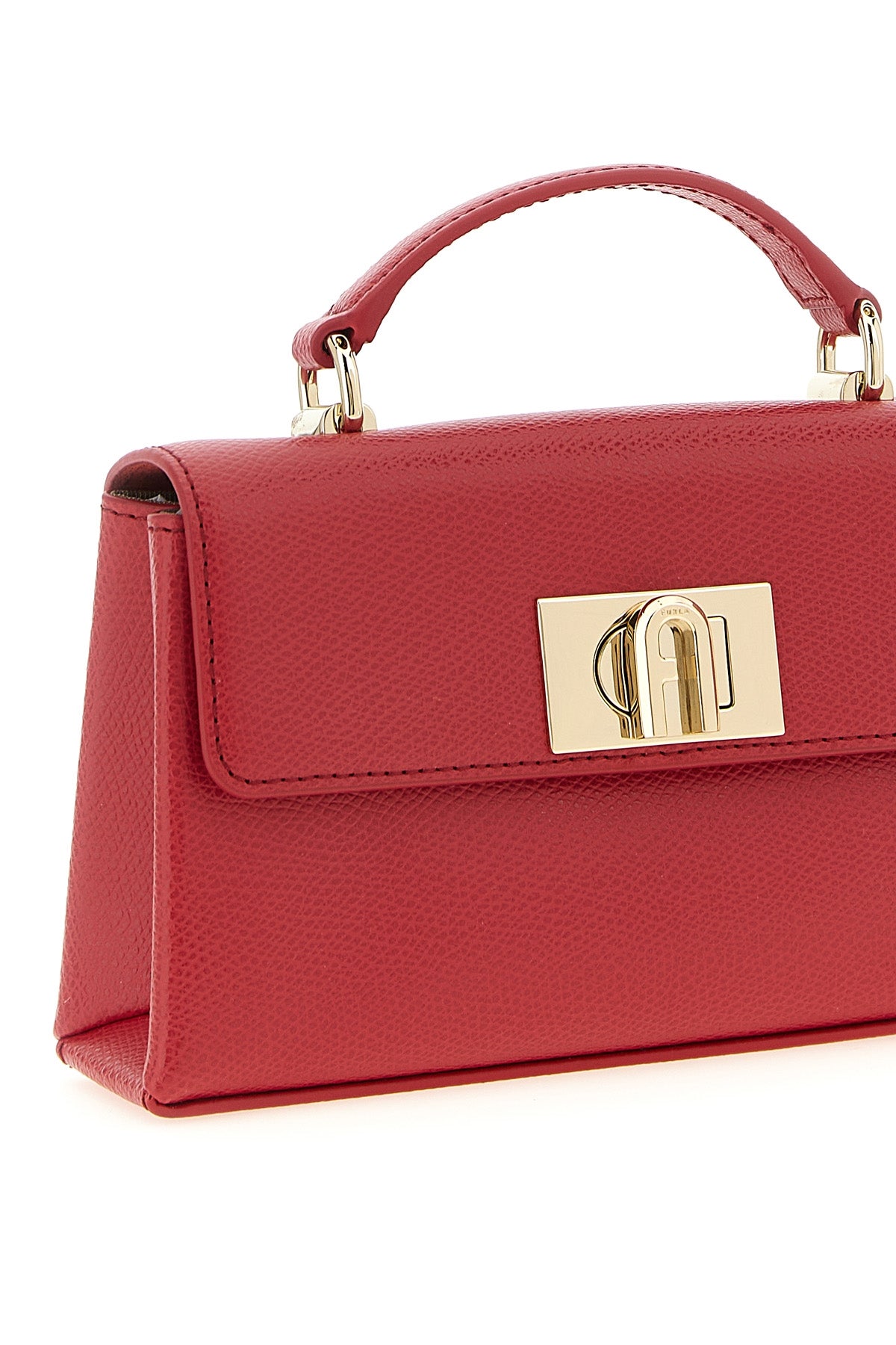furla 1927 mini crossbody bag in fine printed leather
