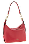 mignon furla tonie shoulder bag in fine grain-effect printed leather