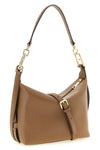 mignon furla tonie shoulder bag in fine grain-effect printed leather