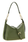 mignon furla tonie shoulder bag in fine grain-effect printed leather