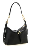 mignon furla tonie shoulder bag in fine grain-effect printed leather