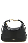 mignon furla tonie shoulder bag in fine grain-effect printed leather