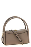 boston nicole mini handbag in grain-effect print leather