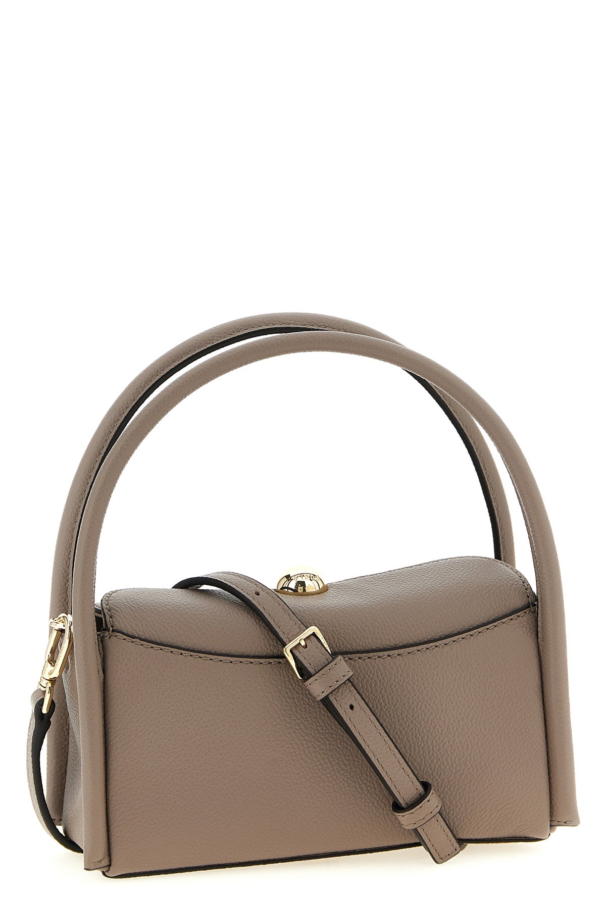 boston nicole mini handbag in grain-effect print leather