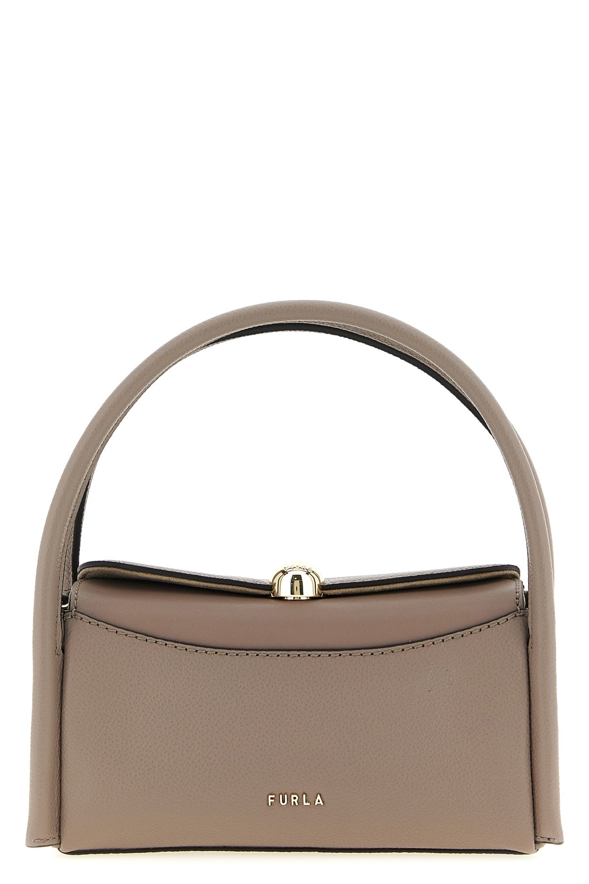 boston nicole mini handbag in grain-effect print leather