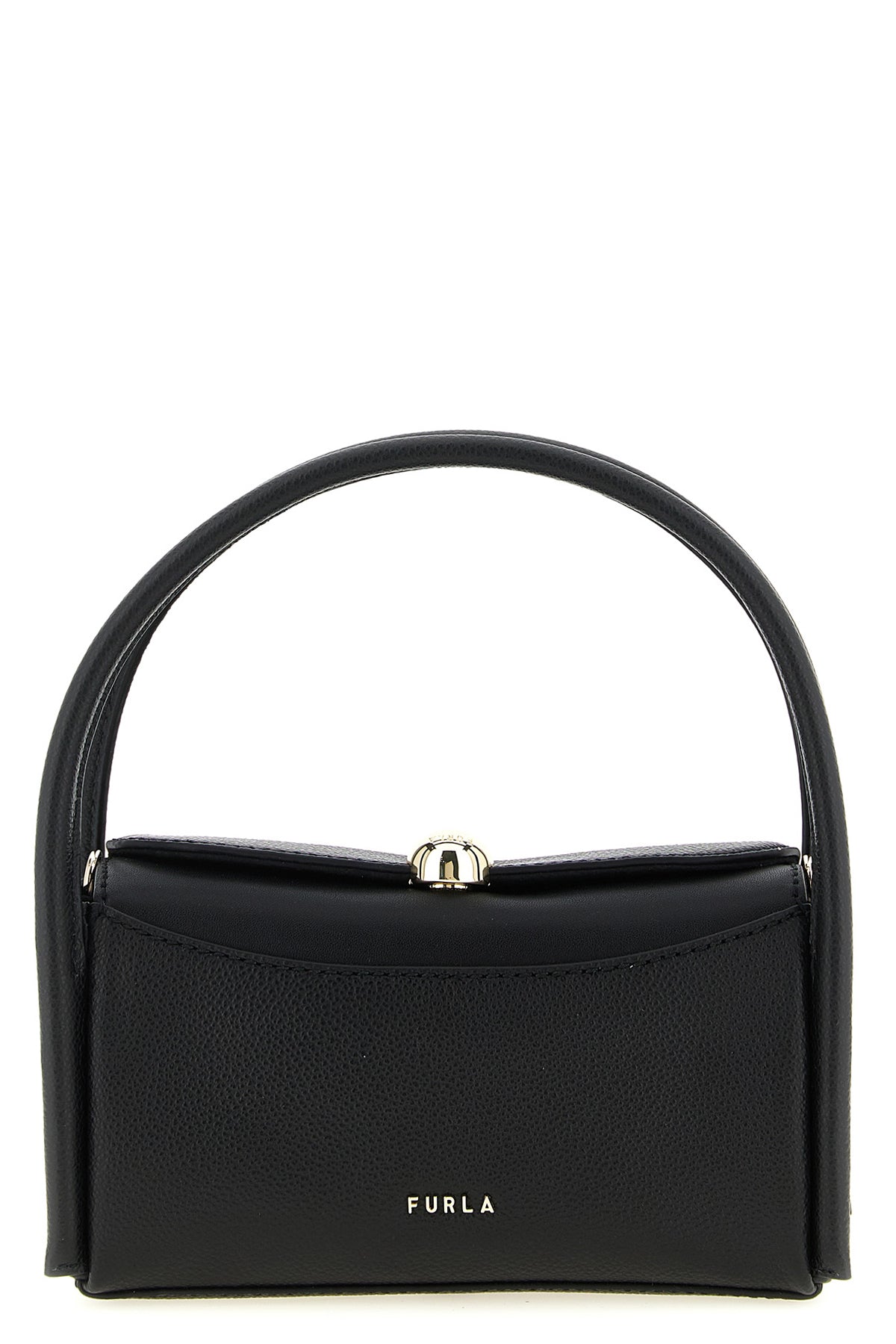 boston nicole mini handbag in grain-effect print leather