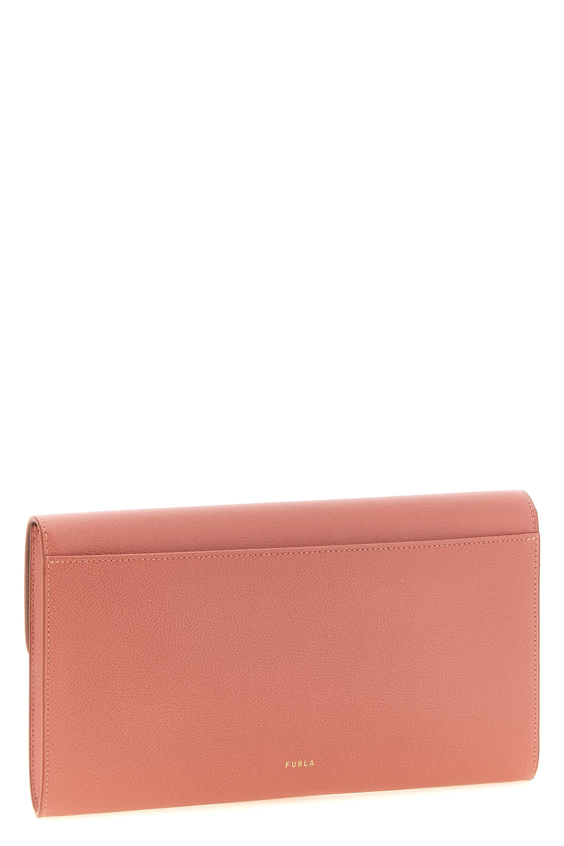 FURLA OS the furla iride clutch defines a minimalist aesthetic through a flat and structu