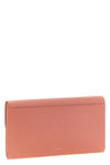 the furla iride clutch defines a minimalist aesthetic through a flat and structu