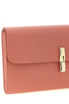 the furla iride clutch defines a minimalist aesthetic through a flat and structu