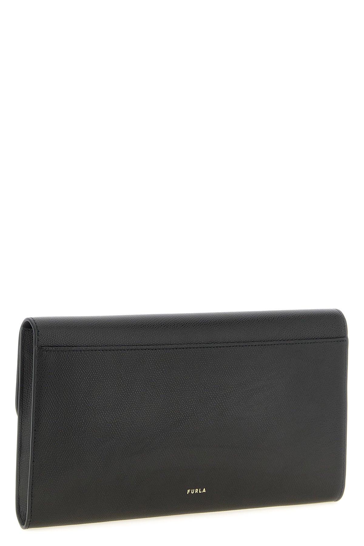 the furla iride clutch in fine printed calf leather defines an essential and g
