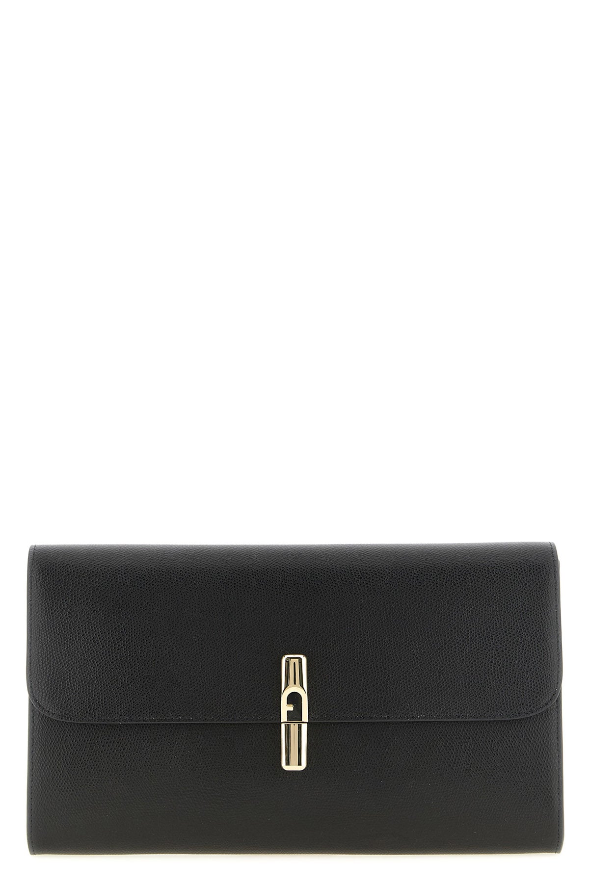 the furla iride clutch in fine printed calf leather defines an essential and g
