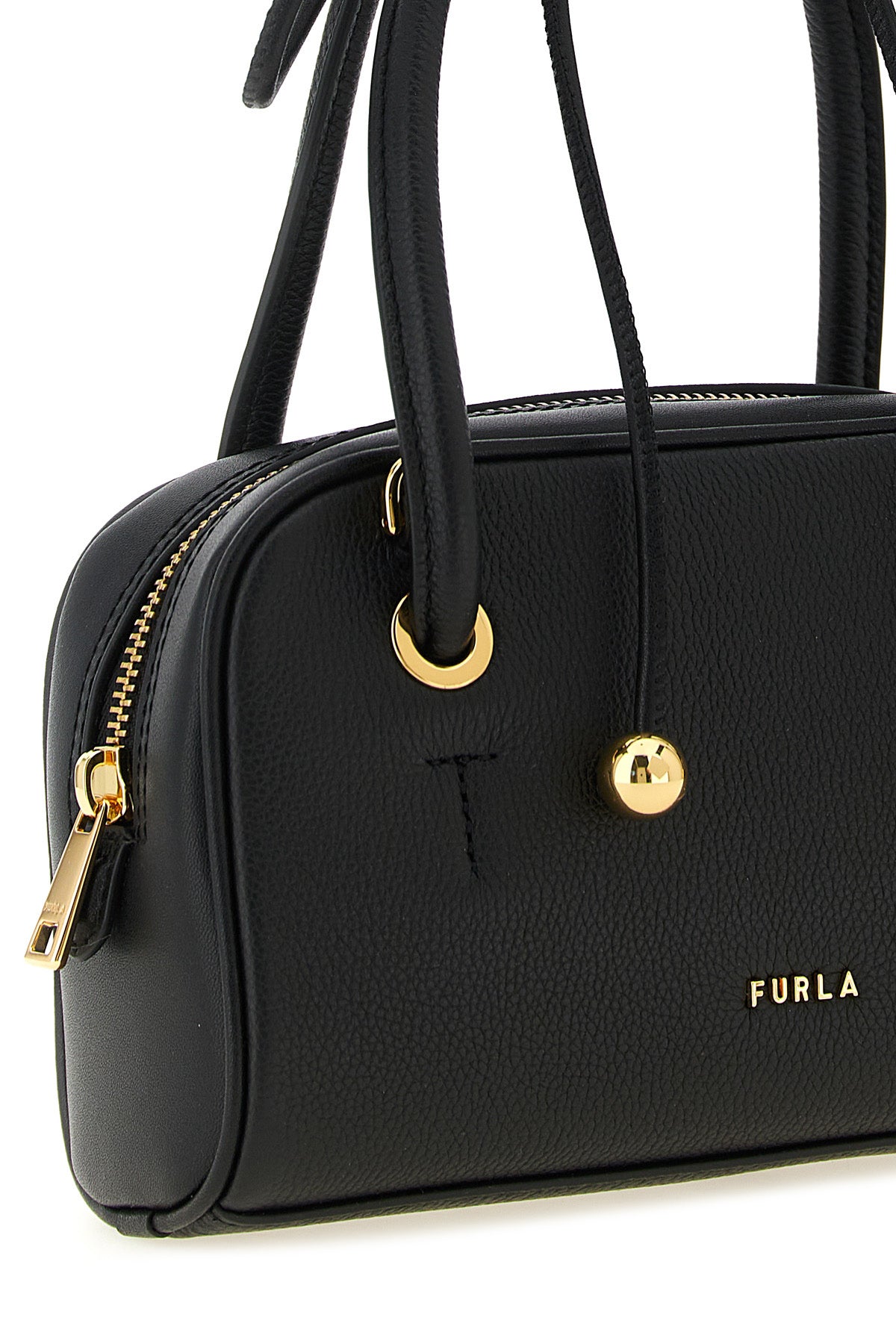 the furla poppy s handbag is made of fine diamond full-grain leather