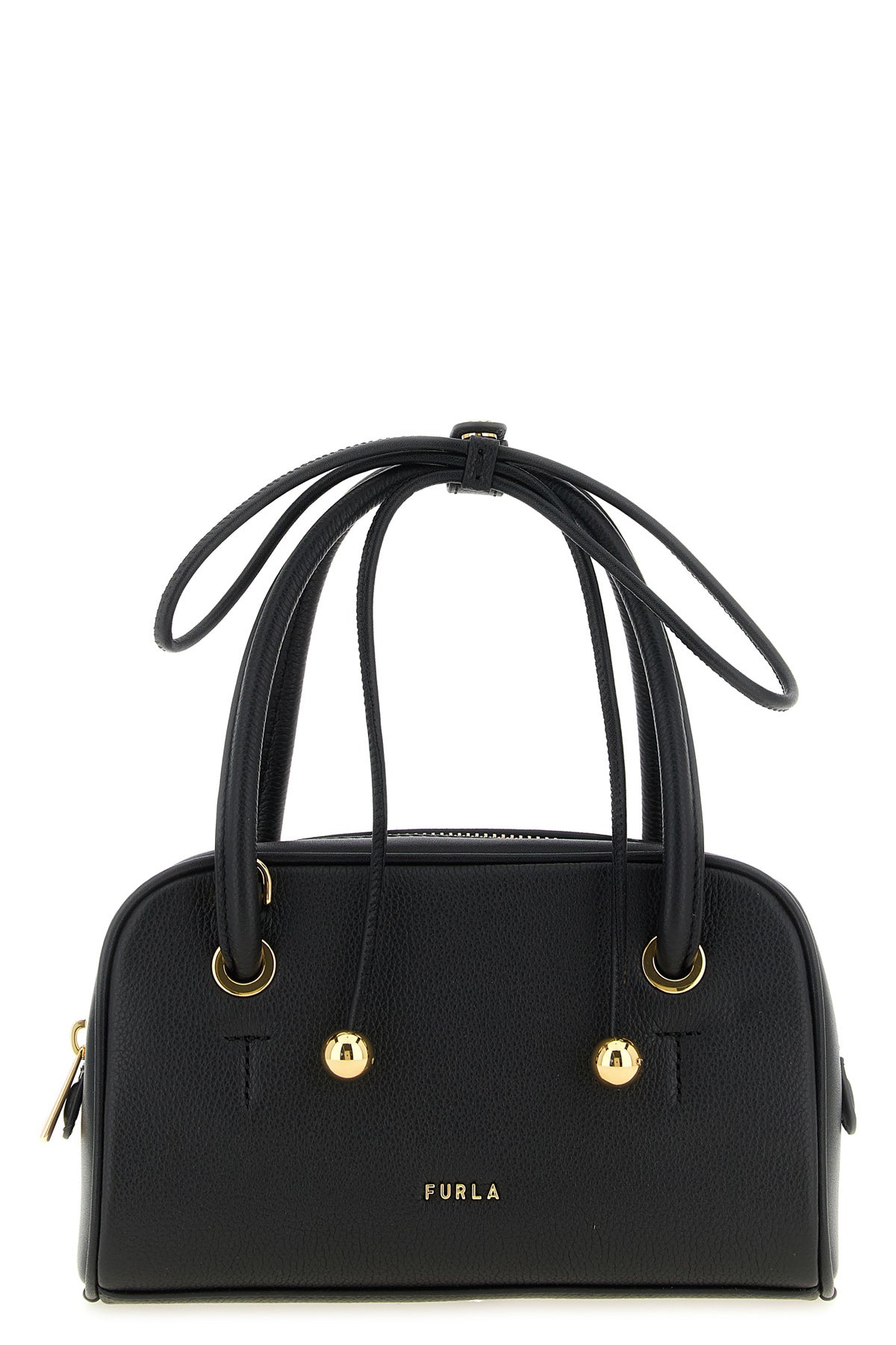 the furla poppy s handbag is made of fine diamond full-grain leather