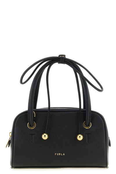 the furla poppy s handbag is made of fine diamond full-grain leather