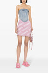 iconic lurex monogram lurex viscose blend skirt