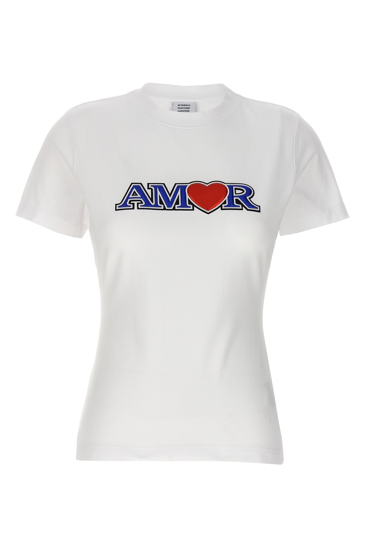 amor stretch cotton crew neck t-shirt
