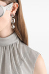 the dolce & gabbana pendant earrings are distinguished by a three-level construc