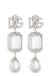 the dolce & gabbana pendant earrings are distinguished by a three-level construc