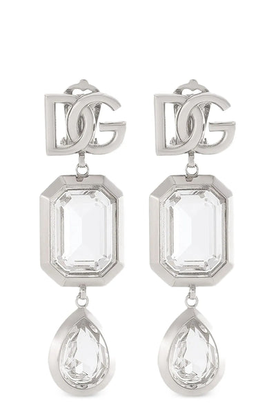 the dolce & gabbana pendant earrings are distinguished by a three-level construc