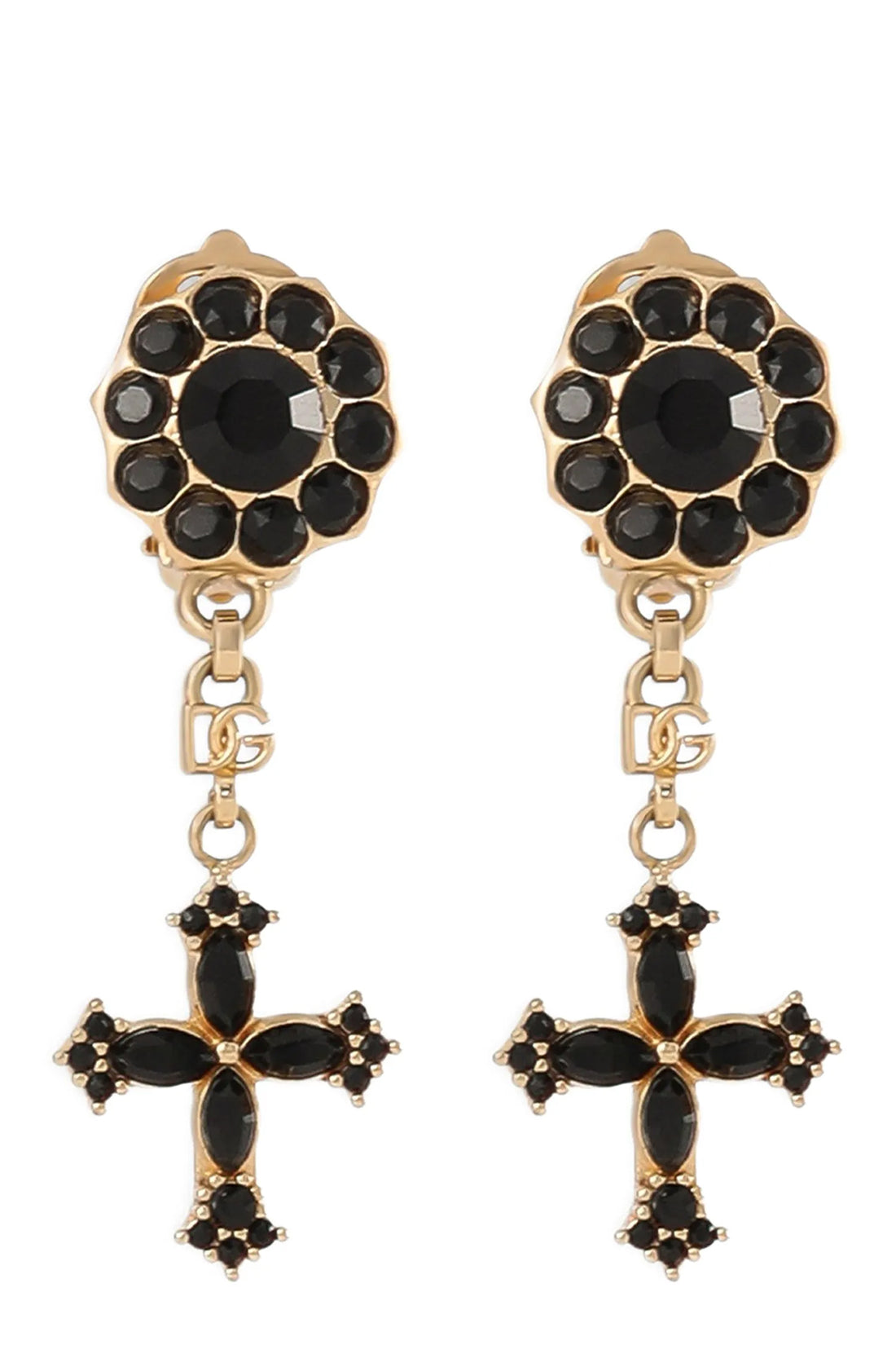 DOLCE &amp; GABBANA OS dolce &amp; gabbana clip-on earrings feature an opulent aesthetic through meticulous