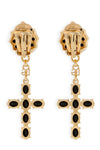 dolce & gabbana clip earrings feature a pendant structure made of gold-finish me