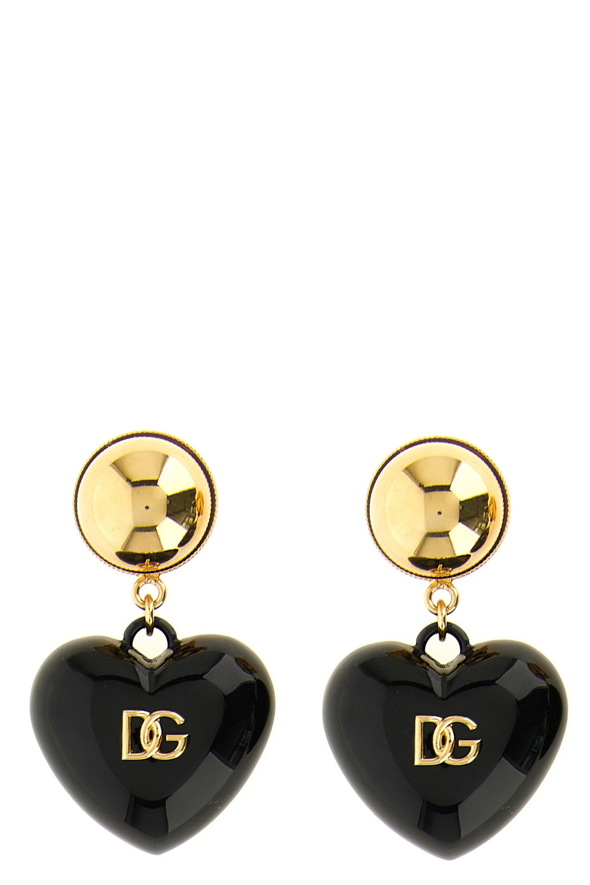 the dolce & gabbana clip earrings are distinguished by a pendant silhouette