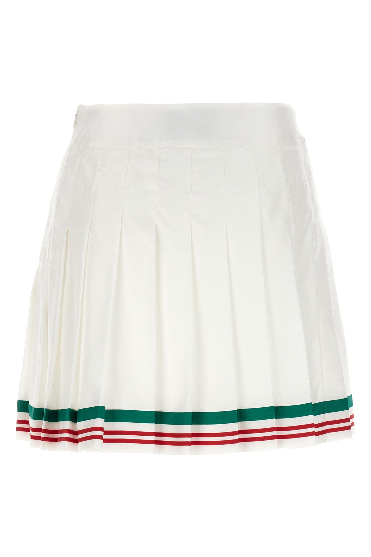 casa way pleated silk skirt
