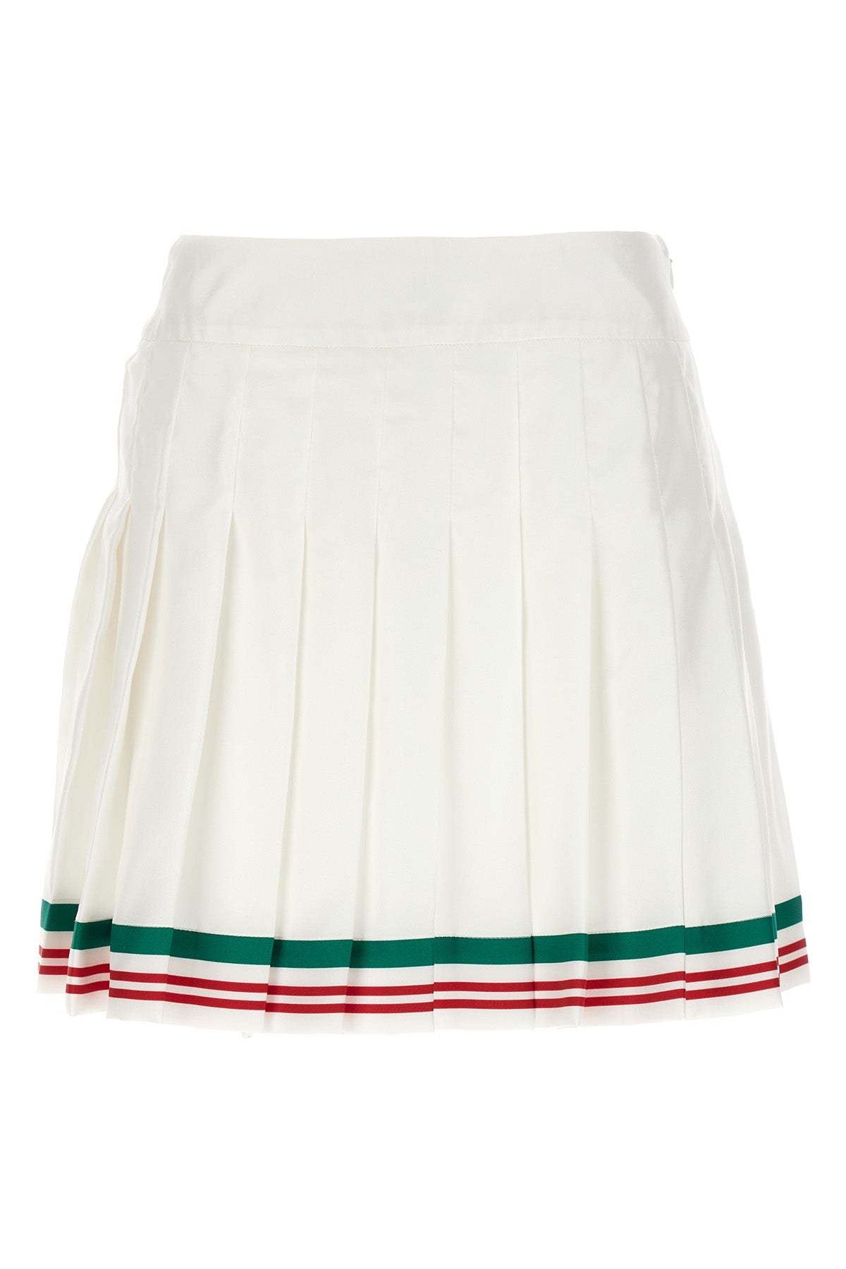 casa way pleated silk skirt