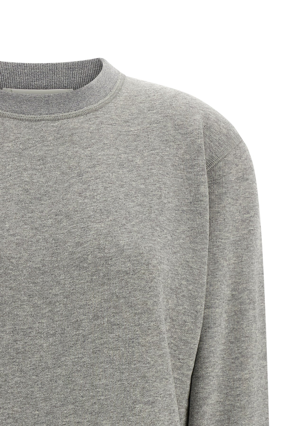 youll never take me off mélange cotton and cashmere sweatshirt