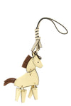 the horse-shaped furla allegra charm features a structured silhouette made of