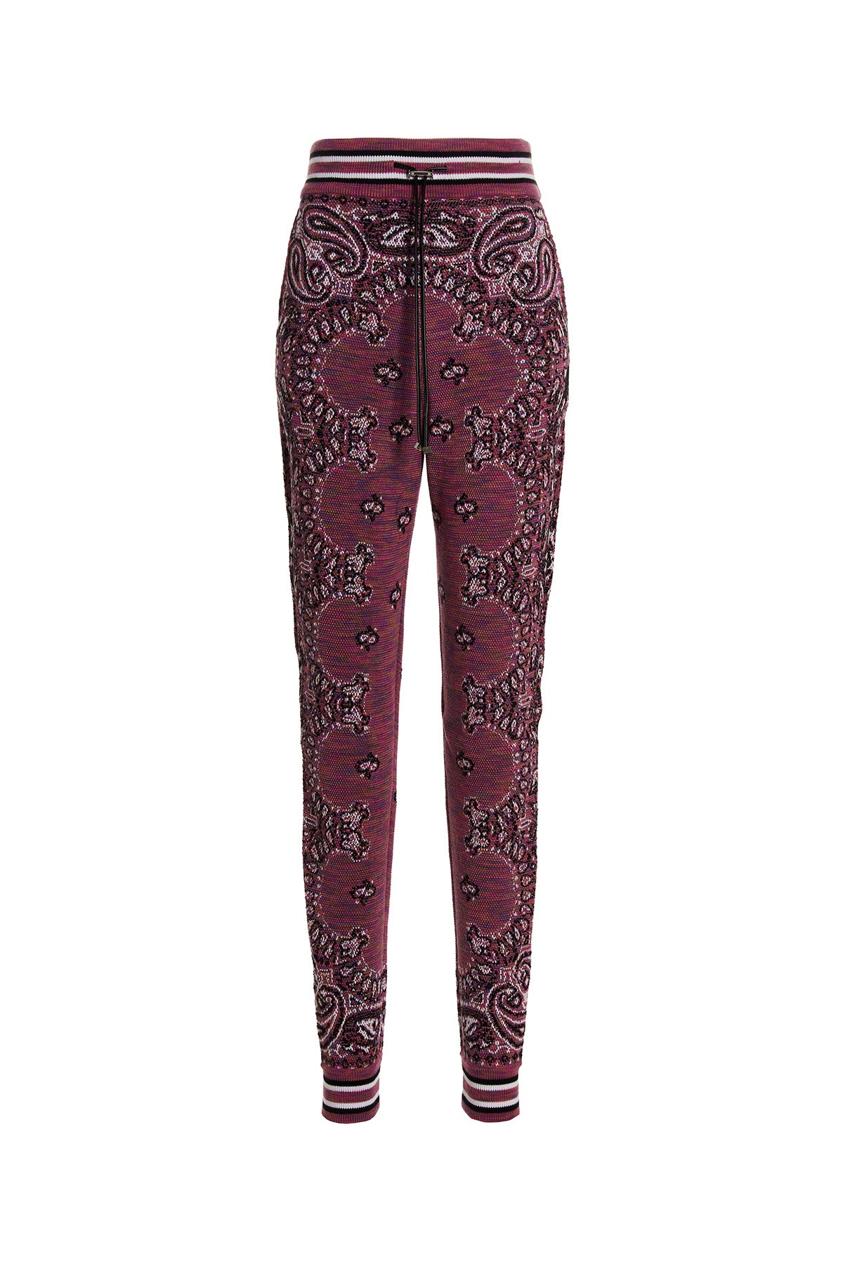 space dye bandana cotton knit joggers