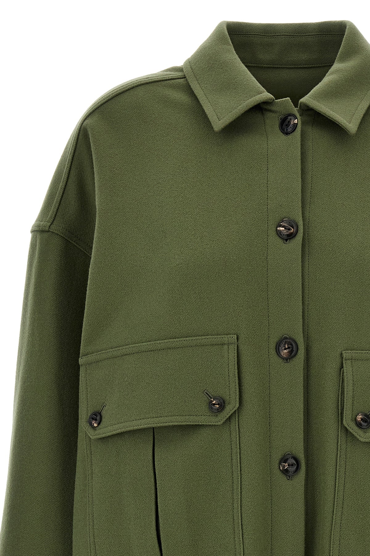 monika wool cloth overshirt