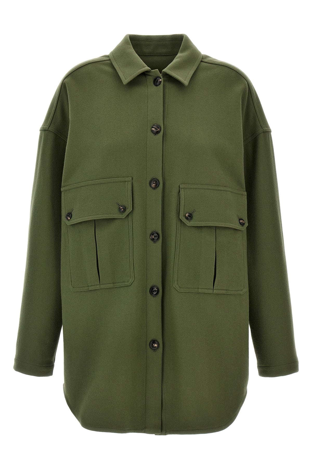 monika wool cloth overshirt