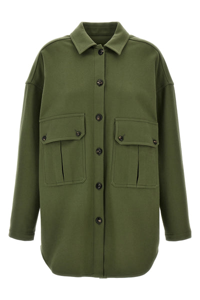 monika wool cloth overshirt