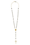 gold metal necklace