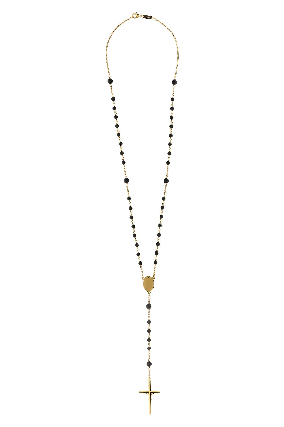 gold metal necklace