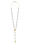 gold metal necklace