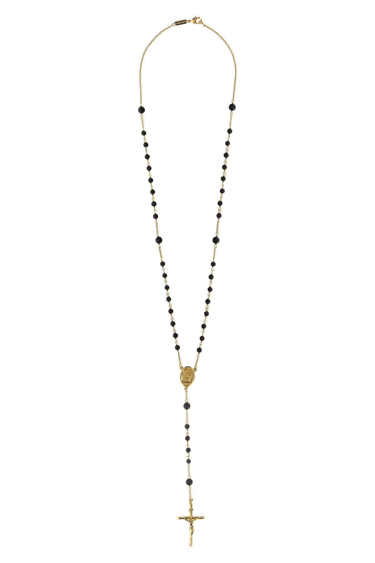 gold metal necklace