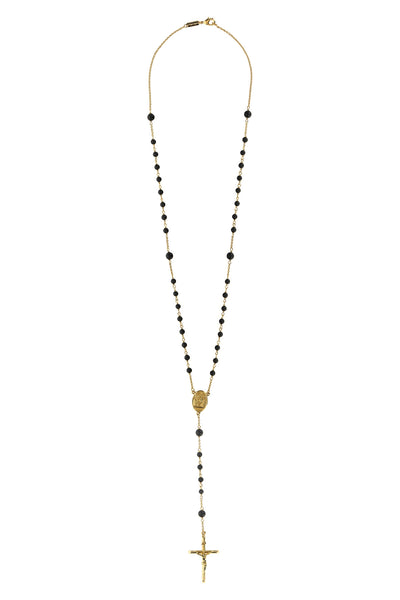 gold metal necklace