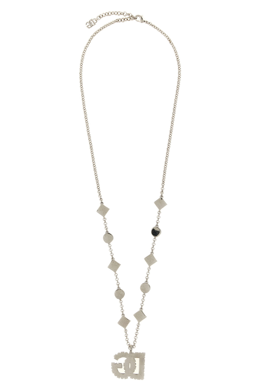 DOLCE &amp; GABBANA OS the dolce &amp; gabbana thin chain necklace is distinguished by a meticulous silver