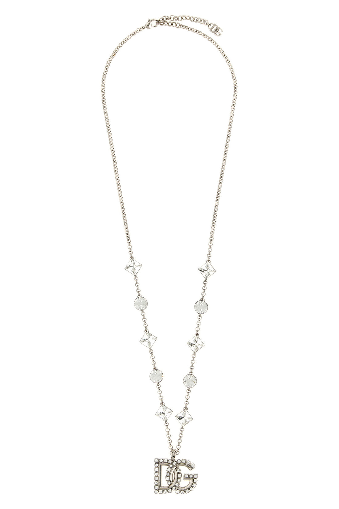 DOLCE &amp; GABBANA OS the dolce &amp; gabbana thin chain necklace is distinguished by a meticulous silver