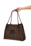 medium libra shopping bag in paisley fabric